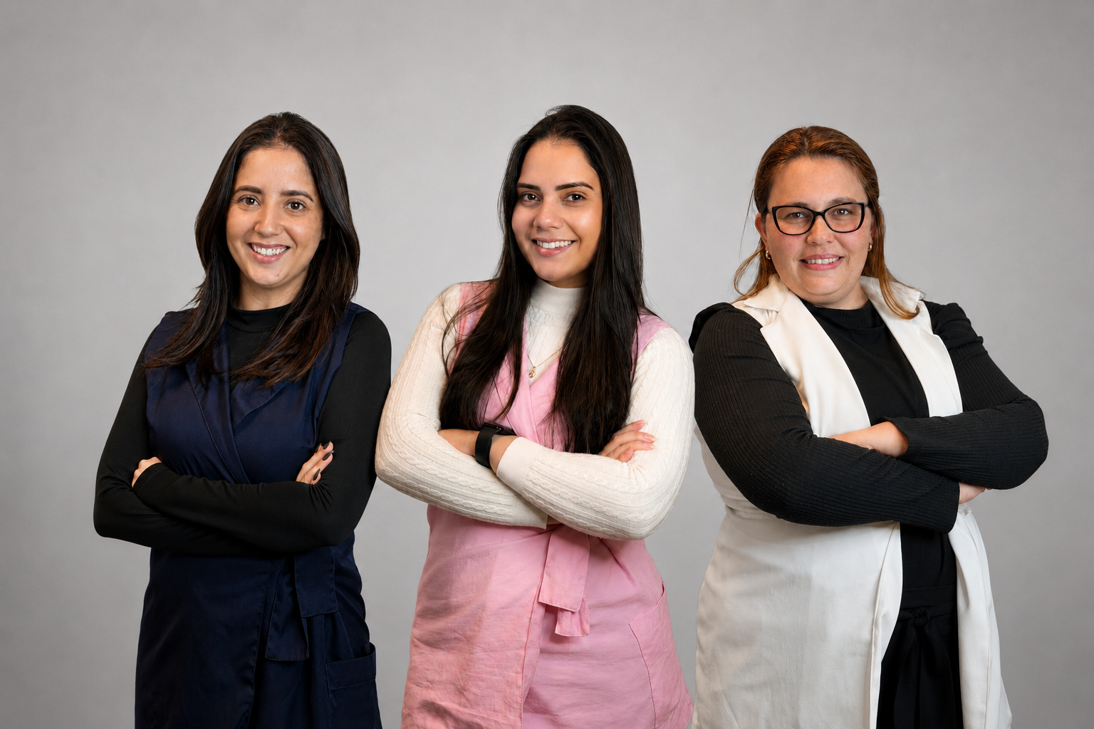 Equipe de recepção da COUTCLINIC